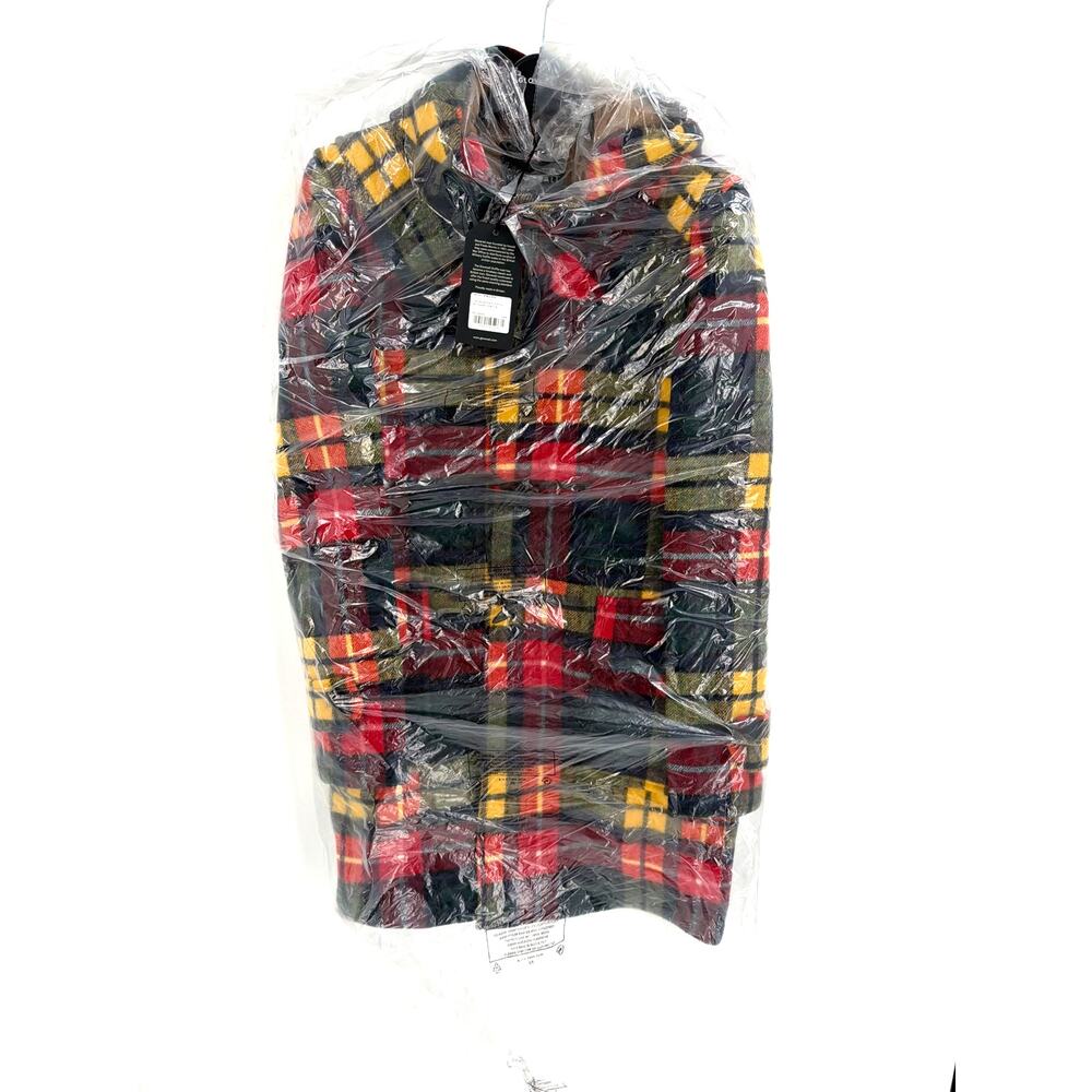 Gloverall Women's Buchanan Camel Tartan Reversible Morris Duffle Coat Size M - Picture 3 of 13